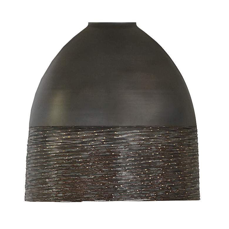 Image 3 Capital Sana 15" Wide Gray Iron Dome Pendant Light more views