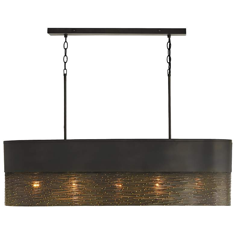 Image 7 Capital Sana 43" Wide Gray Iron Linear Pendant Light more views