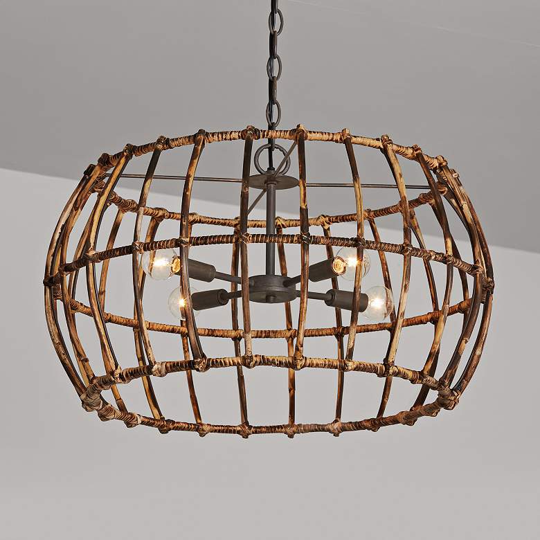 Image 4 Capital Sanibel 23 1/2" Wide Nordic Gray 4-Light Pendant more views