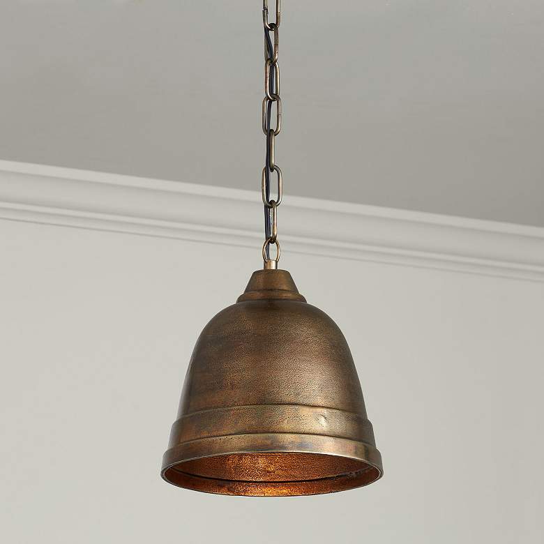 Image 1 Capital Sedona 10" Wide Oxidized Brass Dome Mini Pendant