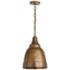 Capital Sedona 12" Wide Oxidized Brass Bell Mini Pendant