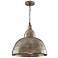Capital Sedona 17" Wide Oxidized Nickel Dome Pendant Light
