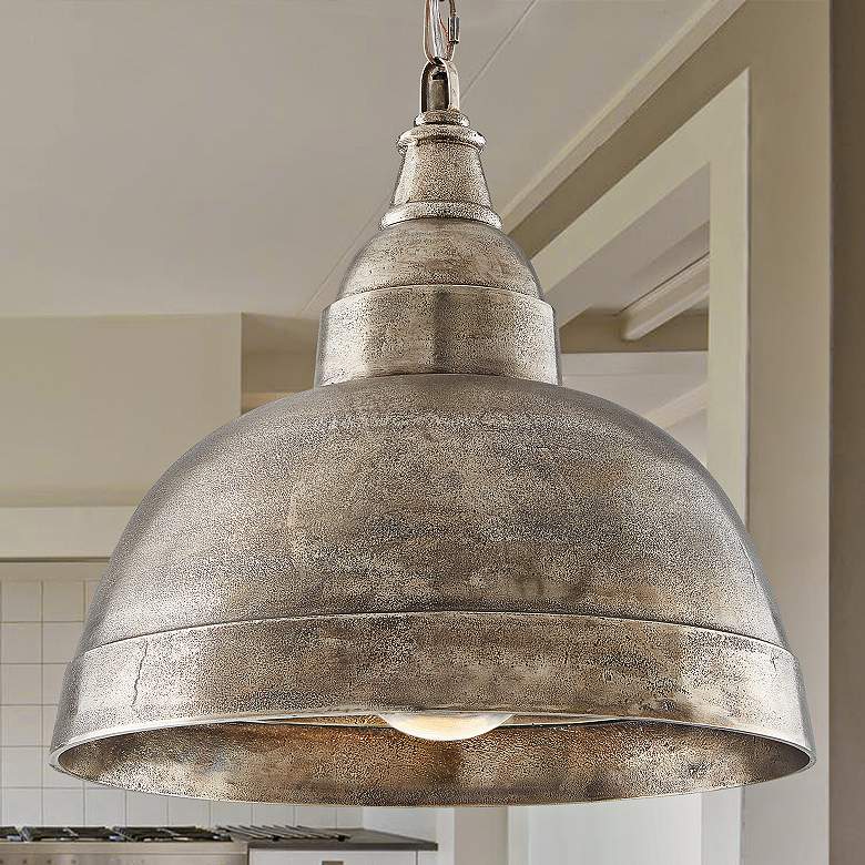 Image 1 Capital Sedona 17" Wide Oxidized Nickel Dome Pendant Light