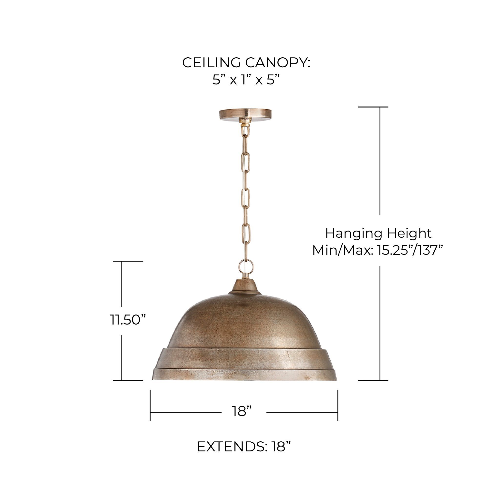 Image 5 Capital Sedona 18" Wide Oxidized Nickel Dome Pendant Light more views
