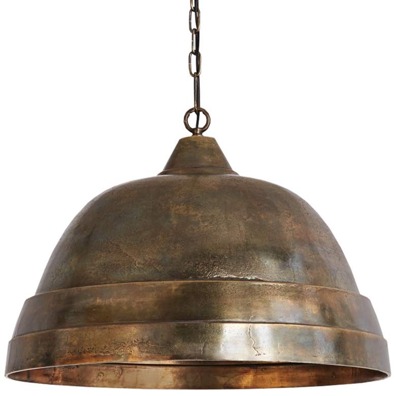 Image 3 Capital Sedona 28" Wide Oxidized Brass Dome Pendant Light