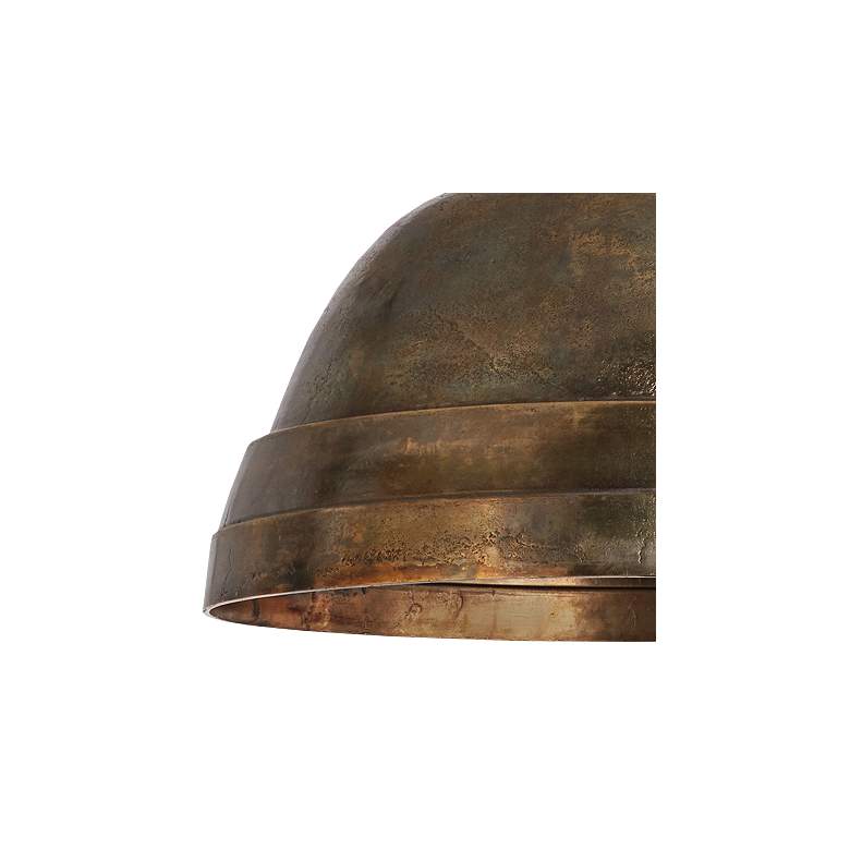 Image 4 Capital Sedona 28" Wide Oxidized Brass Dome Pendant Light more views