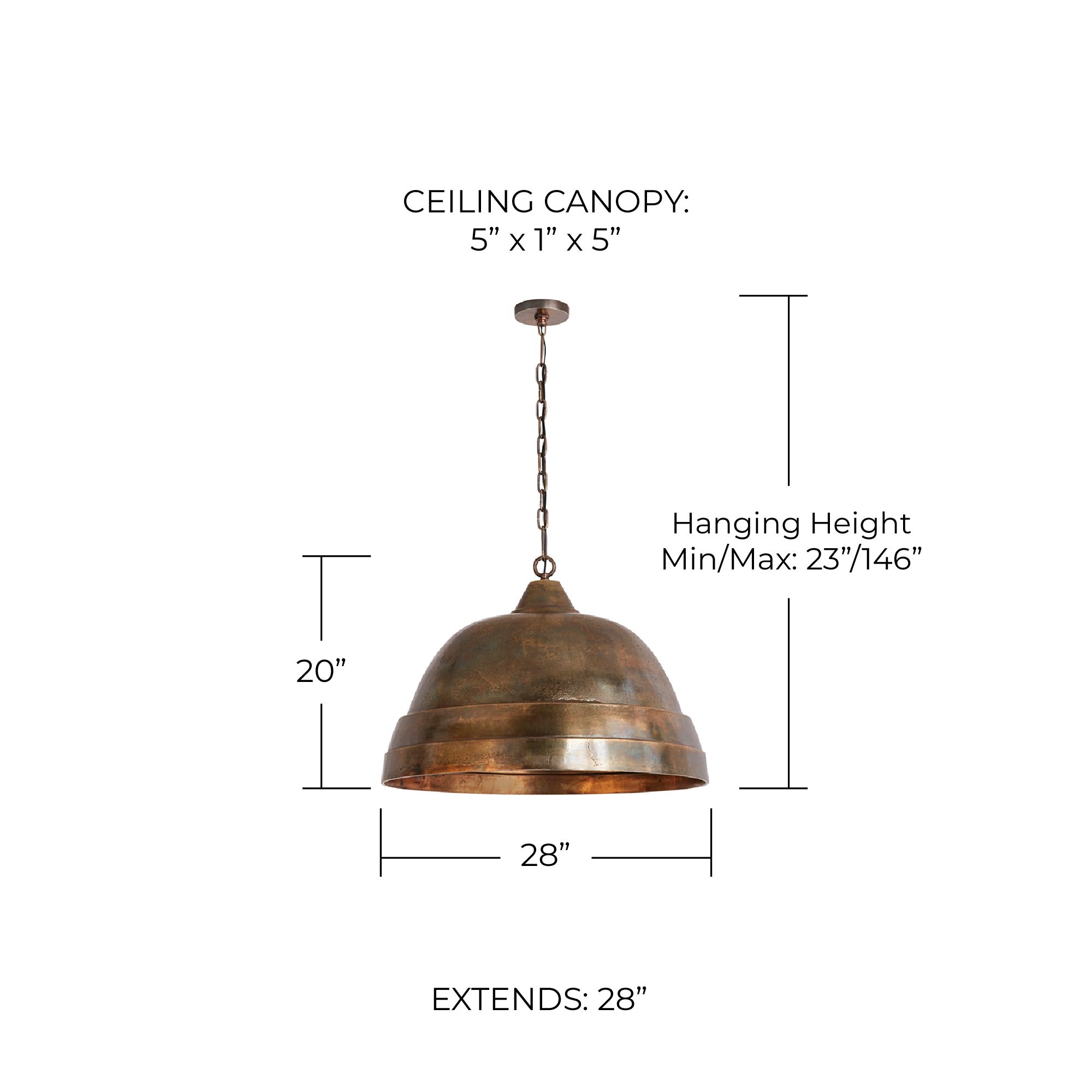 Image 6 Capital Sedona 28" Wide Oxidized Brass Dome Pendant Light more views