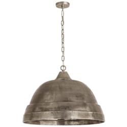 Capital Sedona 28" Wide Oxidized Nickel Dome Pendant Light