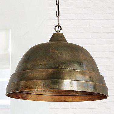 Capital Sedona 28" Wide Oxidized Brass Dome Pendant Light