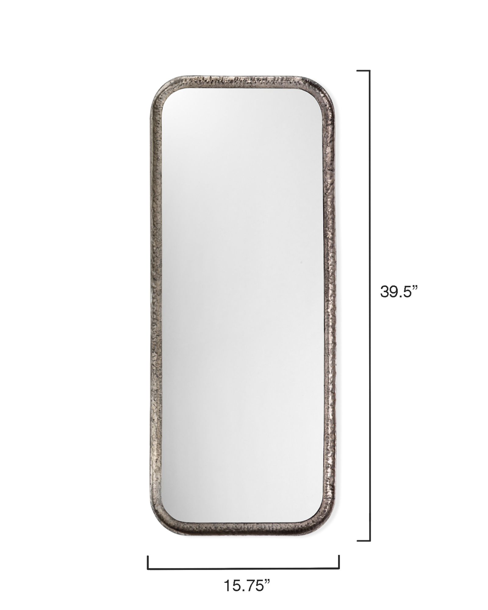 Image 6 Capital Silver Leaf 15 3/4" x 39 1/2" Wall Mirror more views