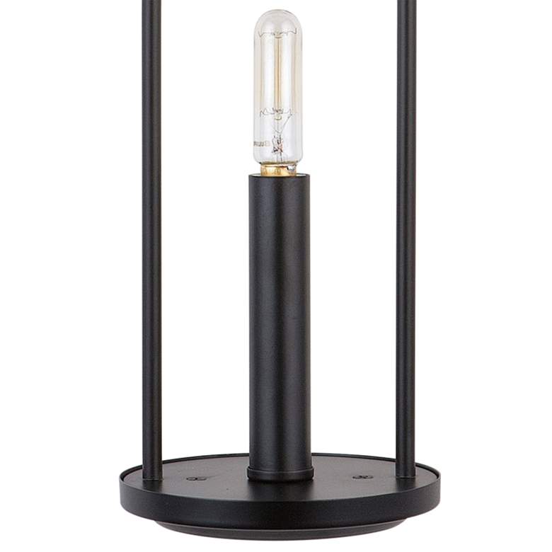 Image 3 Capital Sonnet 16 1/4" High Matte Black Metal Wall Sconce more views