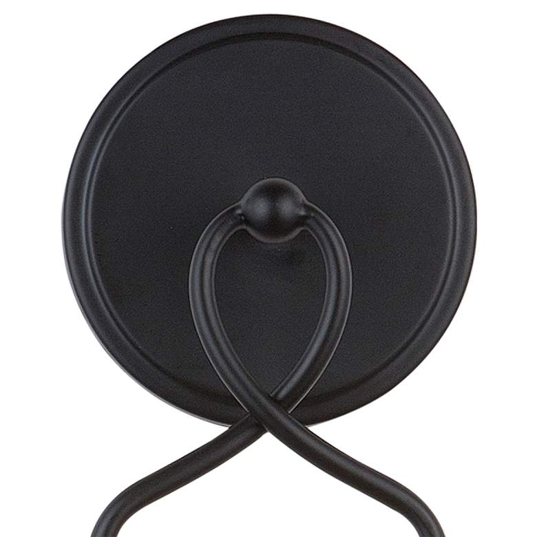 Image 4 Capital Sonnet 16 1/4" High Matte Black Metal Wall Sconce more views