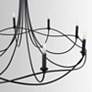 3_Capital Sonnet 44 1/2" Wide Matte Black 8-Light Chandelier more views
