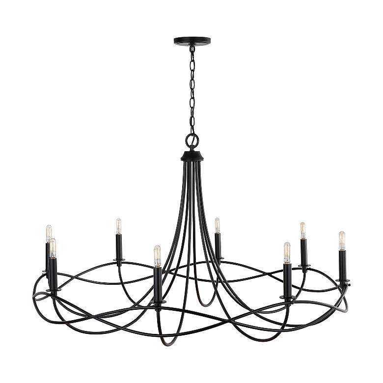 Image 4 Capital Sonnet 44 1/2" Wide Matte Black 8-Light Chandelier more views