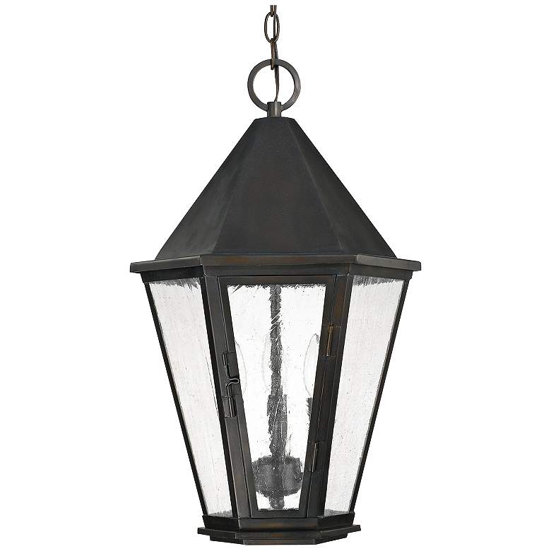 Image 1 Capital Spencer 22 3/4 inchH Old Bronze Outdoor Hanging Light