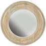 1_Capital Starboard 30" White-Washed with Gold Leaf Round Wall Mirror