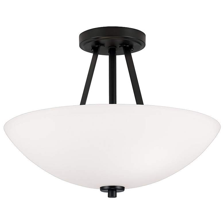 Image 2 Capital Steward 15 1/2" Wide Matte Black Ceiling Light
