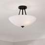 1_Capital Steward 15 1/2" Wide Matte Black Ceiling Light