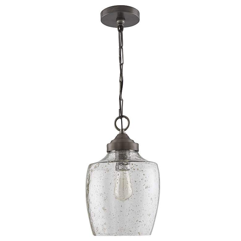Image 3 Capital Stoney 8 3/4" Wide Dark Pewter Mini Pendant more views