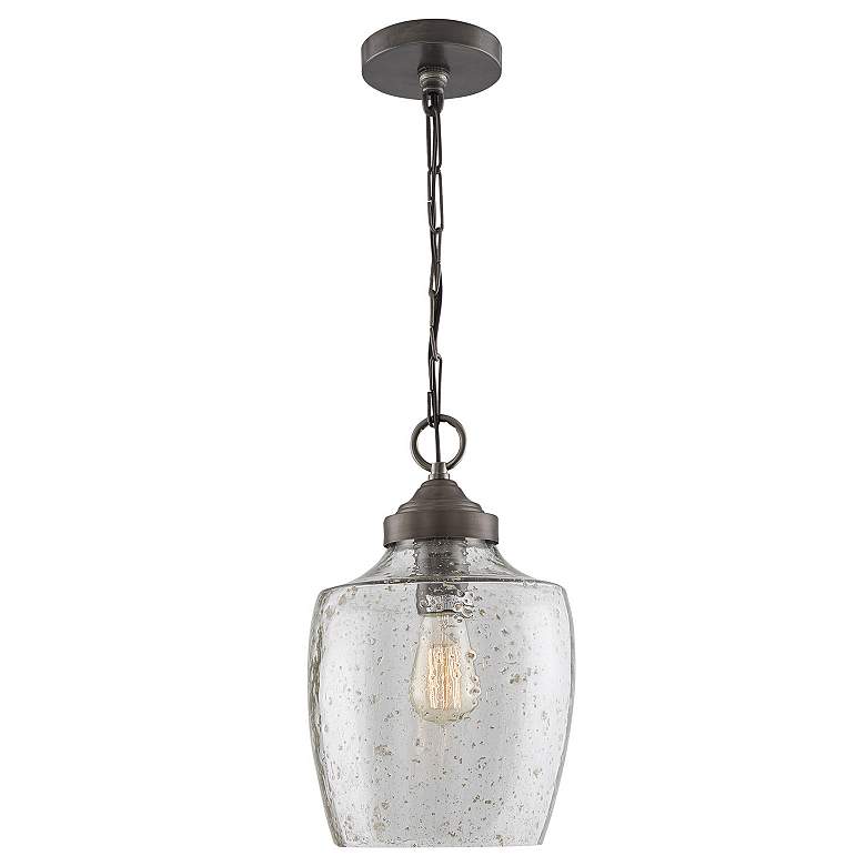 Image 5 Capital Stoney 8 3/4" Wide Dark Pewter Mini Pendant more views