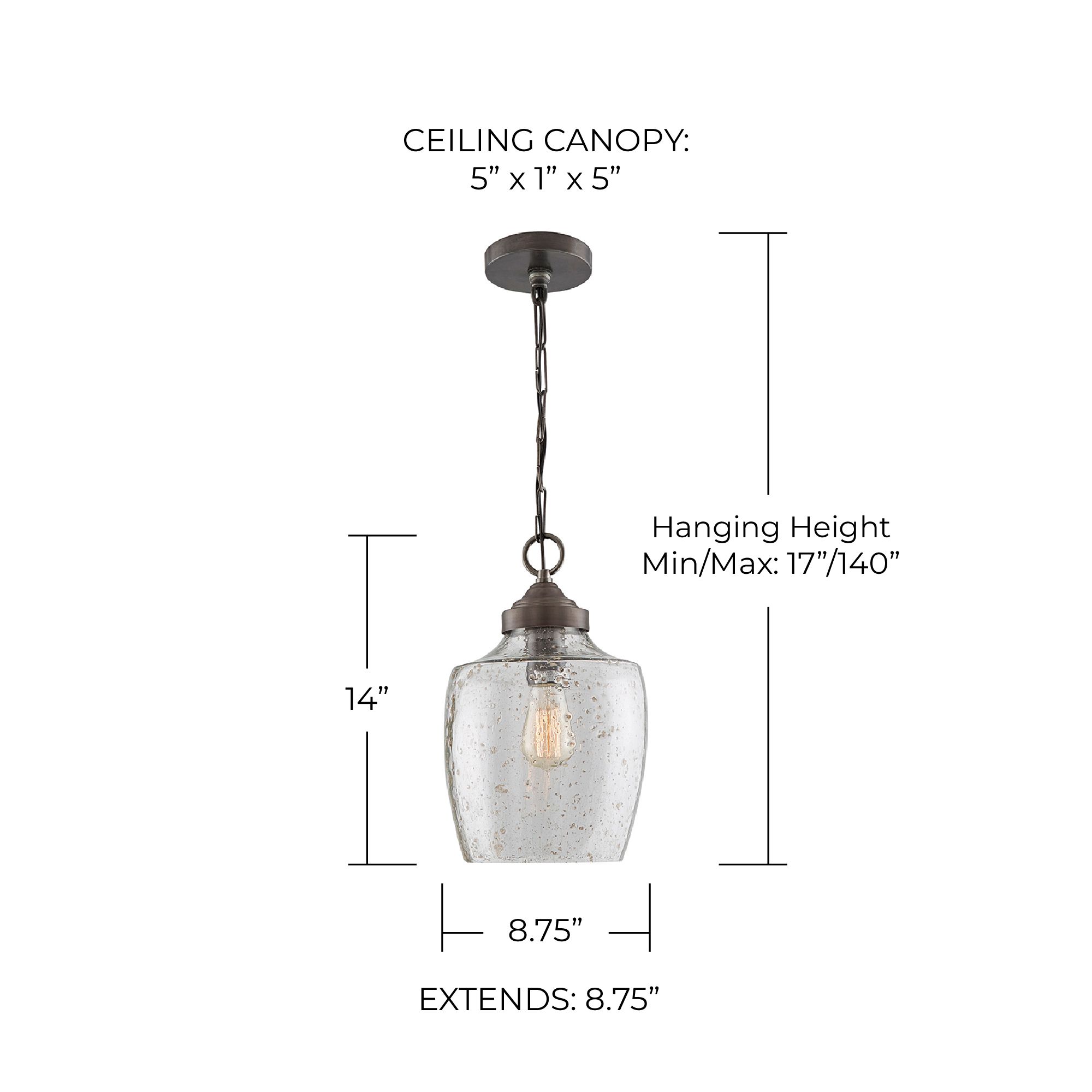 Image 6 Capital Stoney 8 3/4" Wide Dark Pewter Mini Pendant more views