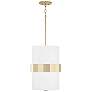 3_Capital Sutton 12 1/4" Wide Soft Gold Pendant Light