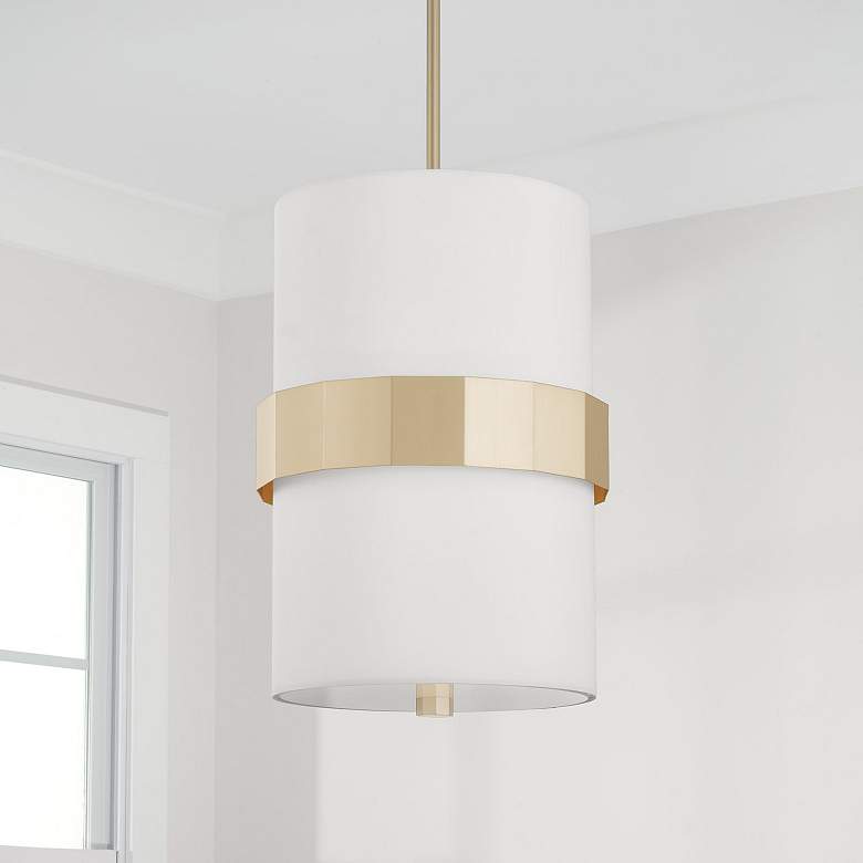 Image 2 Capital Sutton 12 1/4" Wide Soft Gold Pendant Light