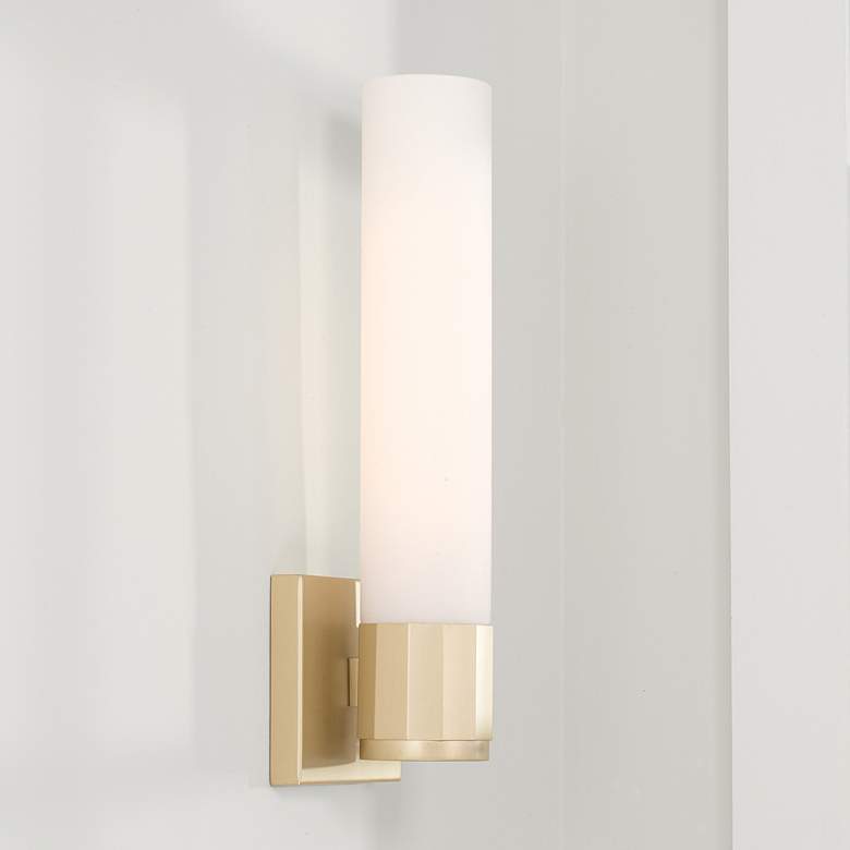 Image 1 Capital Sutton 17" High Soft Gold Wall Sconce