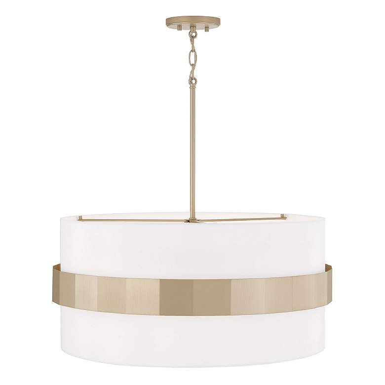 Image 5 Capital Sutton 26" Wide Soft Gold Drum Pendant Light more views
