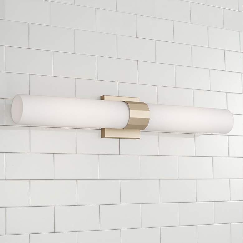 Image 1 Capital Sutton 29" High Soft Gold 2-Light Wall Sconce