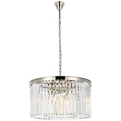 Capital Sydney 26" Wide Polished Nickel 8-Light Chandelier