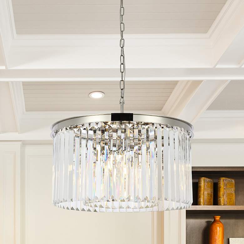 Image 2 Capital Sydney 26" Wide Polished Nickel 8-Light Chandelier