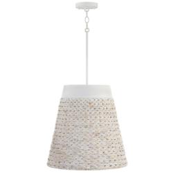 Capital Tallulah 18" Wide Chalk Wash Pendant Light