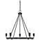 Capital Tanner 26 1/2" Wide Matte Black 5-Light Chandelier
