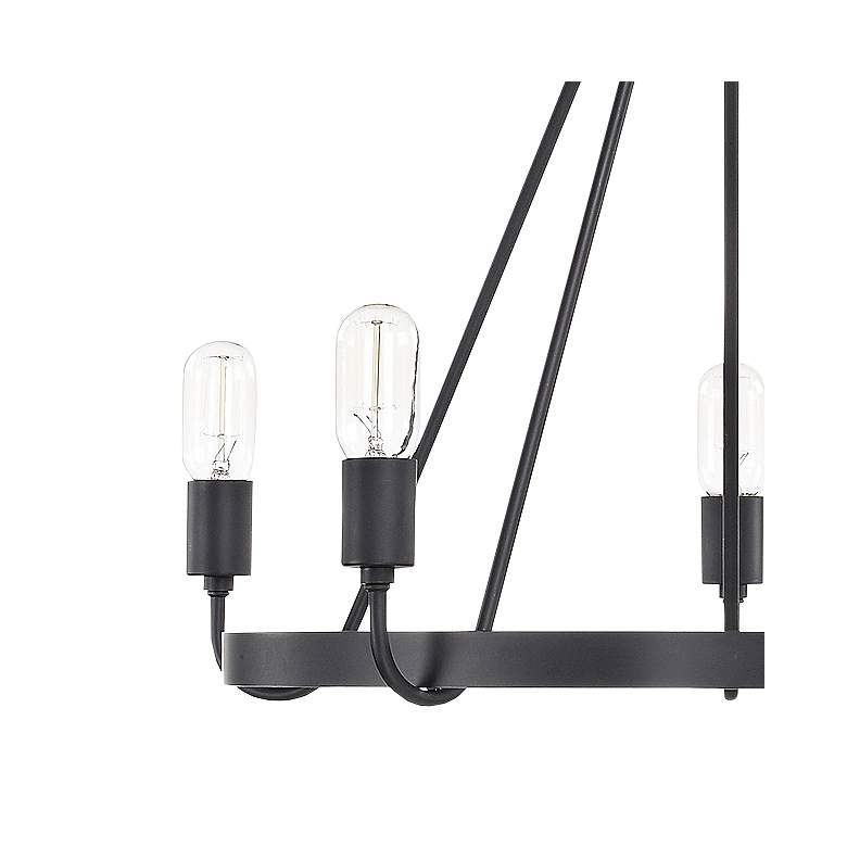 Image 2 Capital Tanner 26 1/2" Wide Matte Black 5-Light Chandelier more views