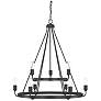 Capital Tanner 31 1/4" Wide Matte Black 9-Light Chandelier