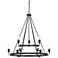 Capital Tanner 31 1/4" Wide Matte Black 9-Light Chandelier