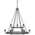Capital Tanner 31 1/4" Wide Matte Black 9-Light Chandelier