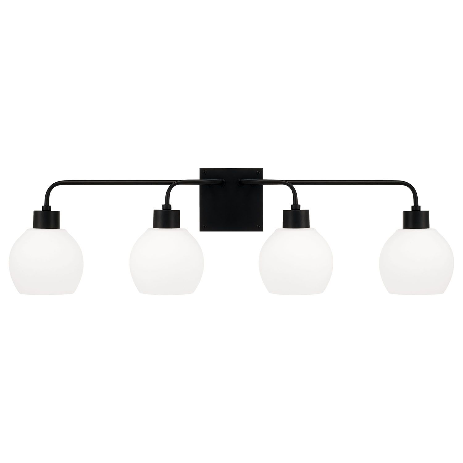 Image 5 Capital Tanner 34" Wide Matte Black 4-Light Bath Light more views