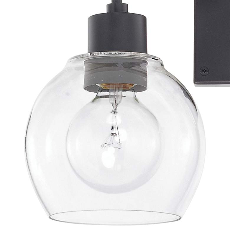 Image 2 Capital Tanner 9 3/4" High Matte Black 2-Light Wall Sconce more views