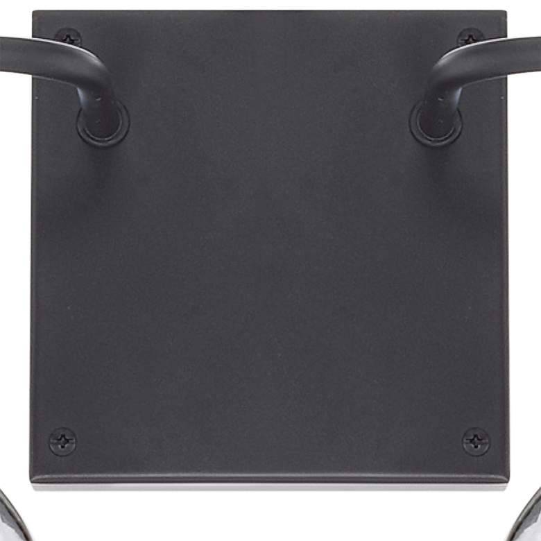 Image 3 Capital Tanner 9 3/4" High Matte Black 2-Light Wall Sconce more views