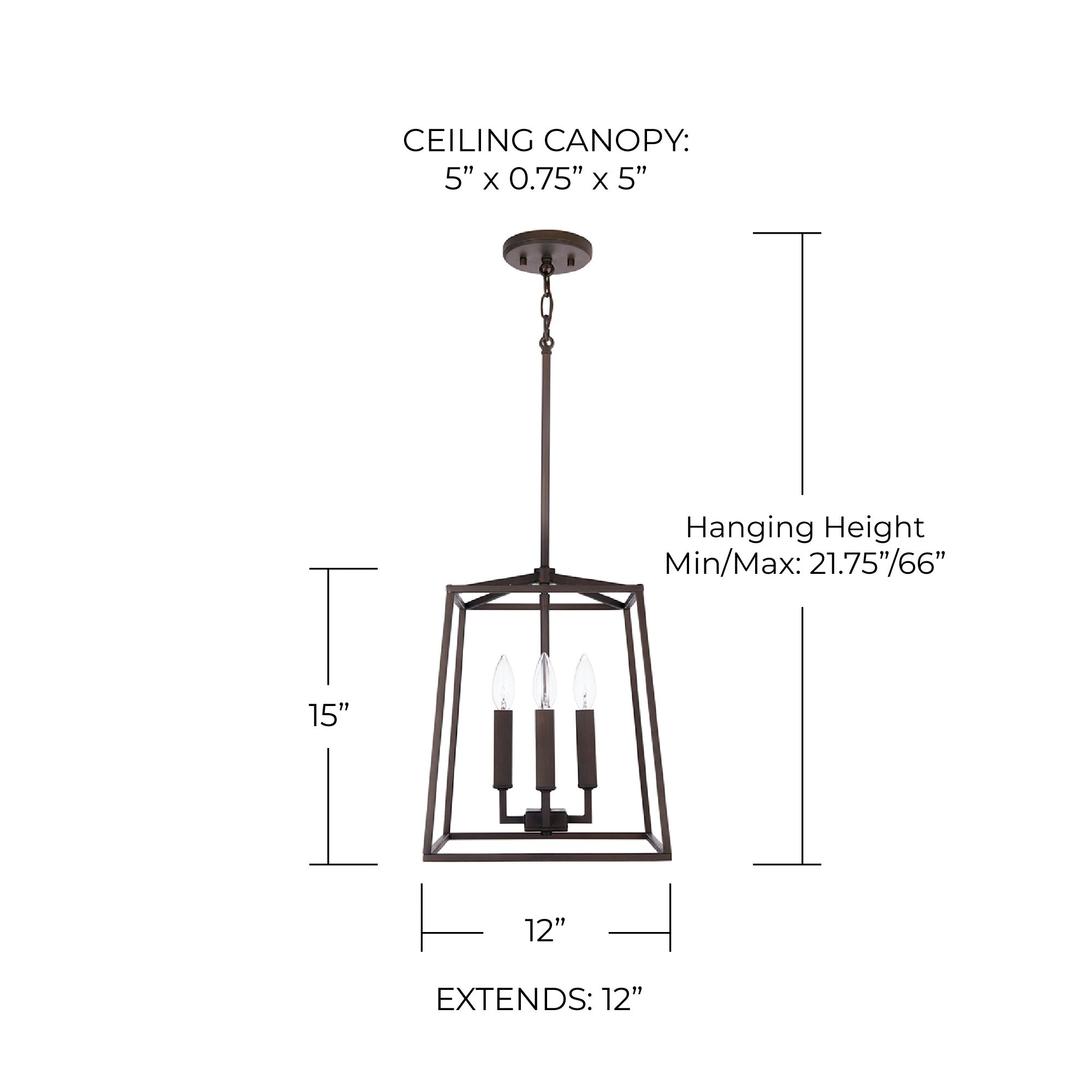 Image 6 Capital Thea 12" Wide Oil-Rubbed Bronze 4-Light Foyer Pendant more views