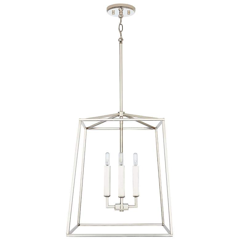 Image 2 Capital Thea 16" Wide Polished Nickel 4-Light Foyer Pendant