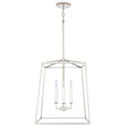 Capital Thea 16" Wide Polished Nickel 4-Light Foyer Pendant