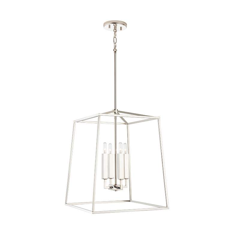 Image 5 Capital Thea 16" Wide Polished Nickel 4-Light Foyer Pendant more views