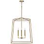 2_Capital Thea 22" Wide Aged Brass 4-Light Foyer Pendant