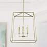 1_Capital Thea 22" Wide Aged Brass 4-Light Foyer Pendant