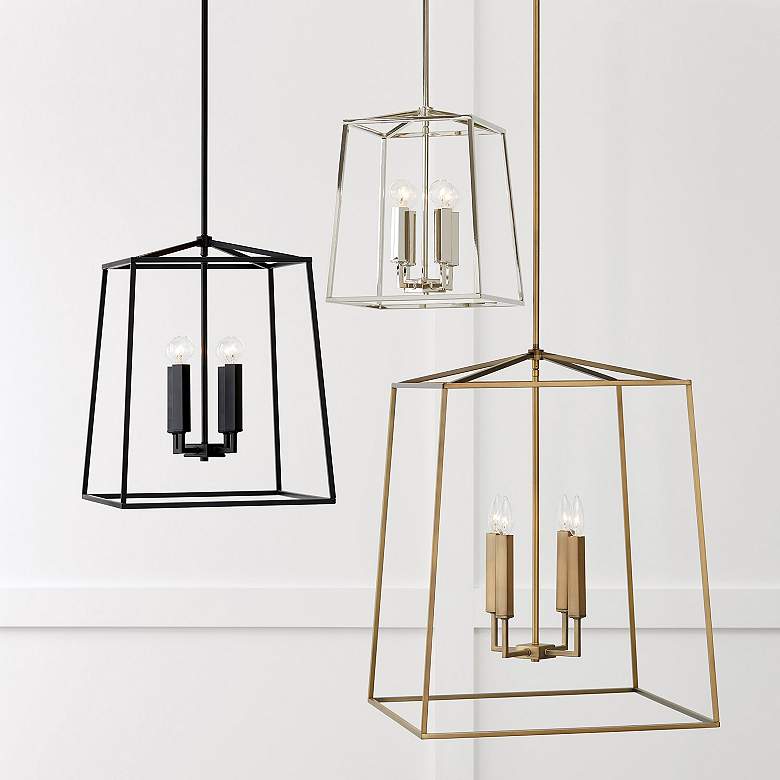 Image 4 Capital Thea 22" Wide Aged Brass 4-Light Foyer Pendant more views