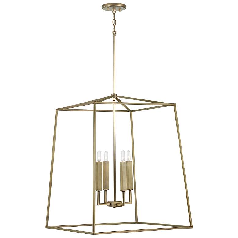 Image 5 Capital Thea 22" Wide Aged Brass 4-Light Foyer Pendant more views