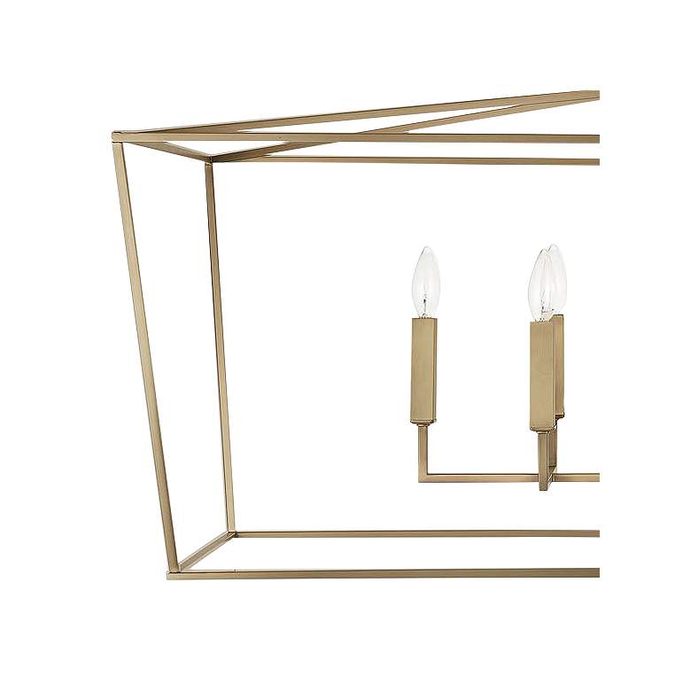 Image 3 Capital Thea 42" Wide Aged Brass 6-Light Linear Chandelier more views